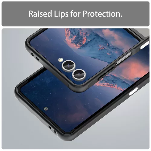 Techsuit - HaloFrost II MagSafe tok - Samsung Galaxy Z Flip7 - Fekete