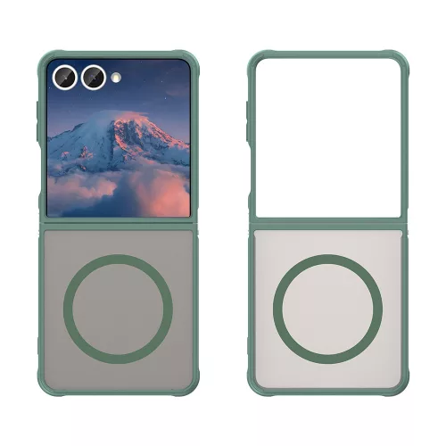 Techsuit - HaloFrost II MagSafe tok - Samsung Galaxy Z Flip7 - Zöld