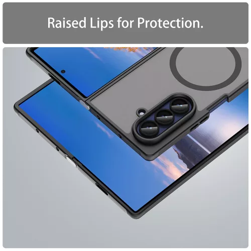 Techsuit - HaloFrost II MagSafe tok - Samsung Galaxy Z Fold7 - Fekete