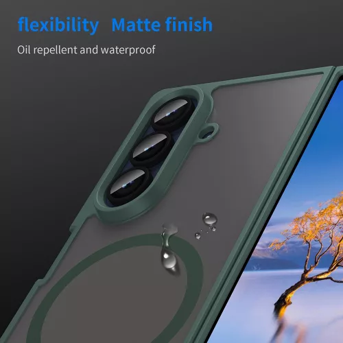 Techsuit - HaloFrost II MagSafe tok - Samsung Galaxy Z Fold7 - Zöld
