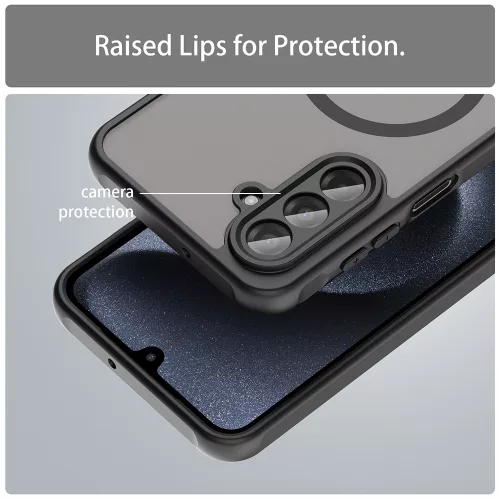 Techsuit - HaloFrost II MagSafe tok - Samsung Galaxy A17 5G / A17 4G - Fekete