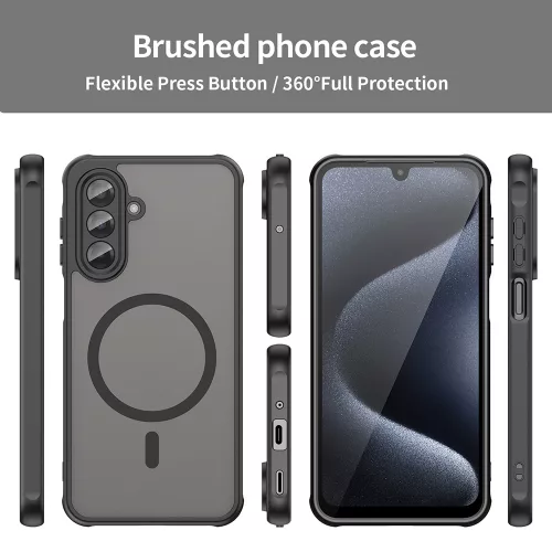 Techsuit - HaloFrost II MagSafe tok - Samsung Galaxy A17 5G / A17 4G - Fekete