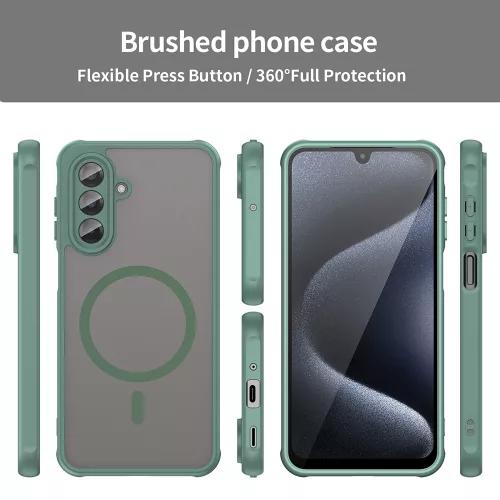 Techsuit - HaloFrost II MagSafe tok - Samsung Galaxy A17 5G / A17 4G - Zöld
