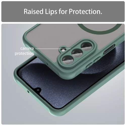 Techsuit - HaloFrost II MagSafe tok - Samsung Galaxy A17 5G / A17 4G - Zöld