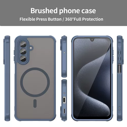 Techsuit - HaloFrost II MagSafe tok - Samsung Galaxy A17 5G / A17 4G - Sötétkék