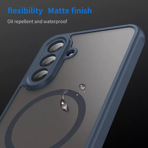 Techsuit - HaloFrost II MagSafe tok - Samsung Galaxy A17 5G / A17 4G - Sötétkék