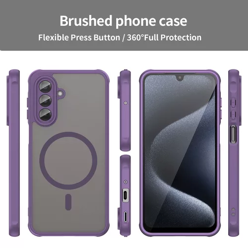 Techsuit - HaloFrost II MagSafe tok - Samsung Galaxy A17 5G / A17 4G - Lila