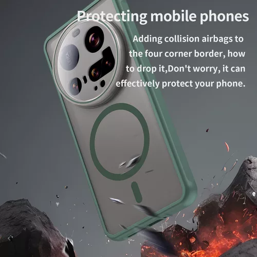 Techsuit - HaloFrost II MagSafe tok - Xiaomi 15 Ultra - Zöld