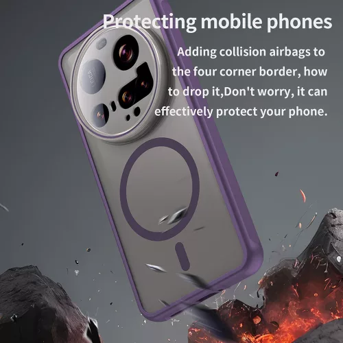 Techsuit - HaloFrost II MagSafe tok - Xiaomi 15 Ultra - Lila