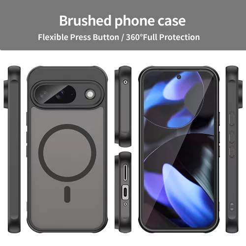 Techsuit - HaloFrost II MagSafe tok - Google Pixel 9 - Fekete