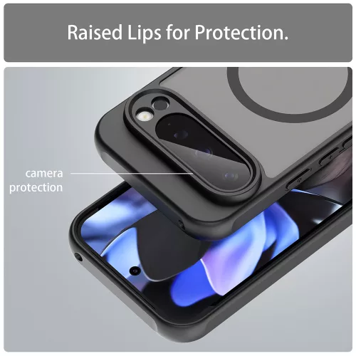 Techsuit - HaloFrost II MagSafe tok - Google Pixel 9 Pro - Fekete