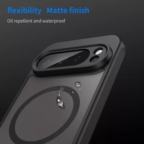 Techsuit - HaloFrost II MagSafe tok - Google Pixel 9 Pro - Fekete