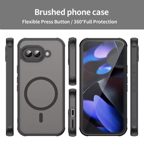 Techsuit - HaloFrost II MagSafe tok - Google Pixel 9a - Fekete
