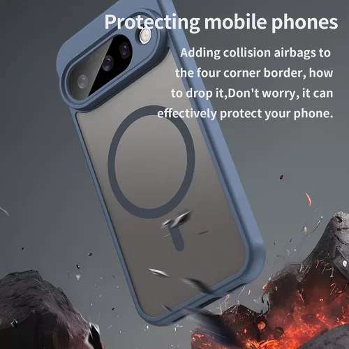 Techsuit - HaloFrost II MagSafe tok - Google Pixel 10 - Sötétkék
