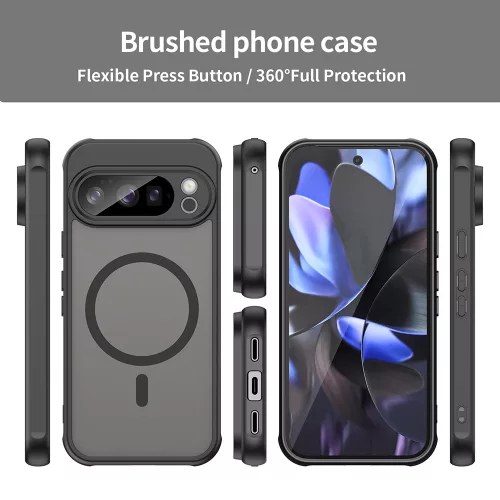 Techsuit - HaloFrost II MagSafe tok - Google Pixel 10 Pro - Fekete