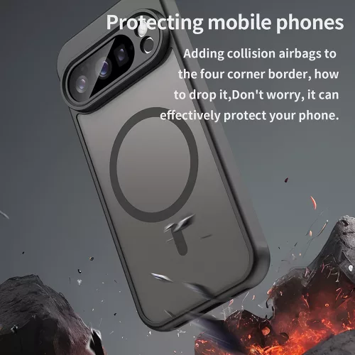 Techsuit - HaloFrost II MagSafe tok - Google Pixel 10 Pro - Fekete