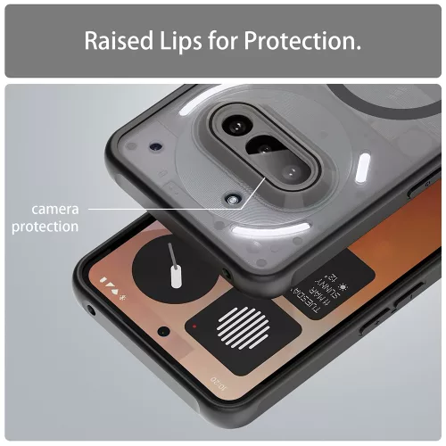 Techsuit - HaloFrost II MagSafe tok - Nothing Phone (3a) - Fekete