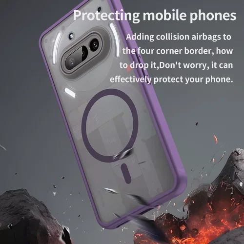 Techsuit - HaloFrost II MagSafe tok - Nothing Phone (3a) - Lila