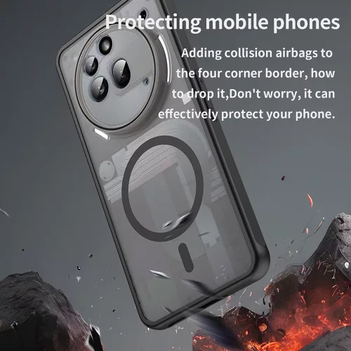 Techsuit - HaloFrost II MagSafe tok - Nothing Phone (3a) Pro - Fekete