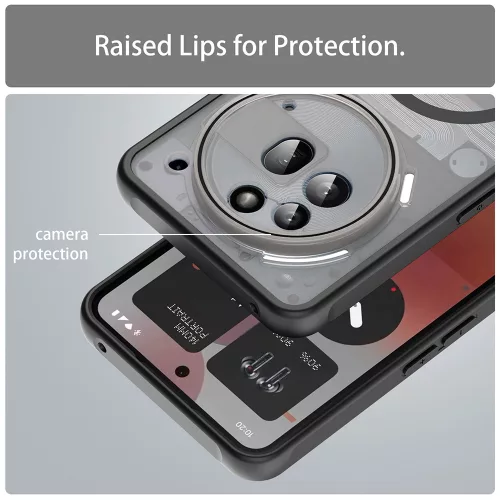Techsuit - HaloFrost II MagSafe tok - Nothing Phone (3a) Pro - Fekete