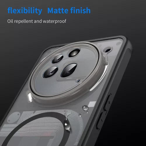 Techsuit - HaloFrost II MagSafe tok - Nothing Phone (3a) Pro - Fekete