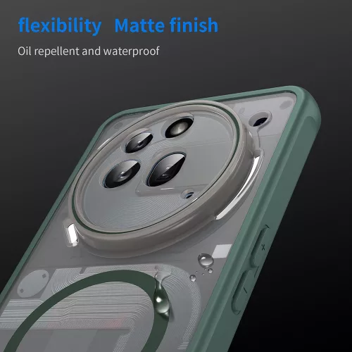 Techsuit - HaloFrost II MagSafe tok - Nothing Phone (3a) Pro - Zöld