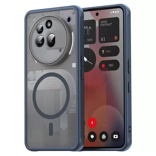 Techsuit - HaloFrost II MagSafe tok - Nothing Phone (3a) Pro - Sötétkék