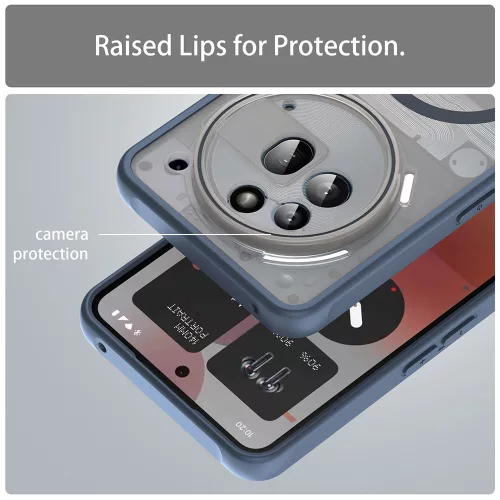 Techsuit - HaloFrost II MagSafe tok - Nothing Phone (3a) Pro - Sötétkék