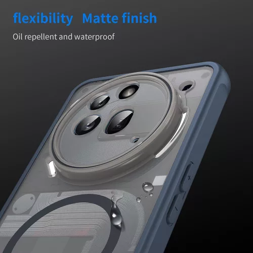 Techsuit - HaloFrost II MagSafe tok - Nothing Phone (3a) Pro - Sötétkék