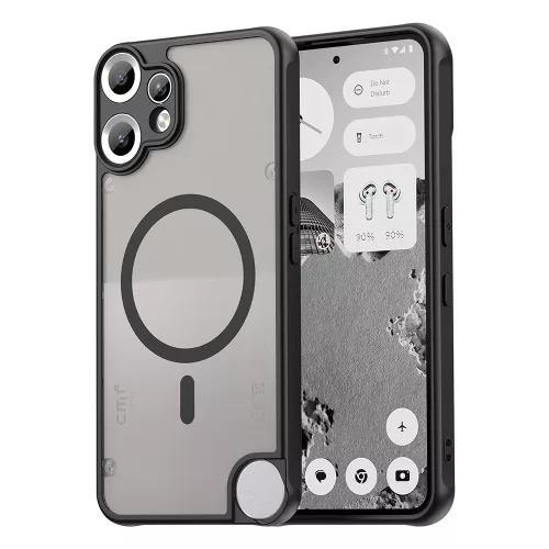 Techsuit - HaloFrost II MagSafe tok - Nothing CMF Phone 2 Pro - Fekete