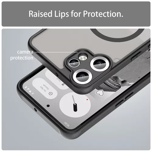 Techsuit - HaloFrost II MagSafe tok - Nothing CMF Phone 2 Pro - Fekete
