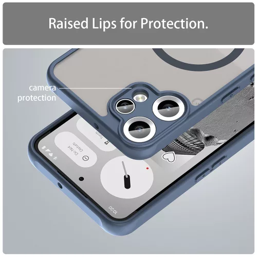 Techsuit - HaloFrost II MagSafe tok - Nothing CMF Phone 2 Pro - Sötétkék