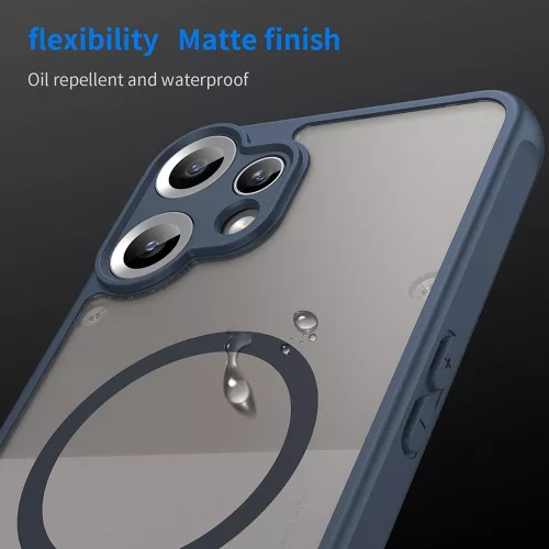 Techsuit - HaloFrost II MagSafe tok - Nothing CMF Phone 2 Pro - Sötétkék