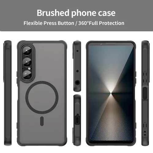 Techsuit - HaloFrost II MagSafe tok - Sony Xperia 1 VII - Fekete