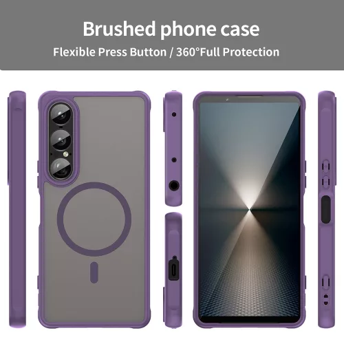 Techsuit - HaloFrost II MagSafe tok - Sony Xperia 1 VII - Lila