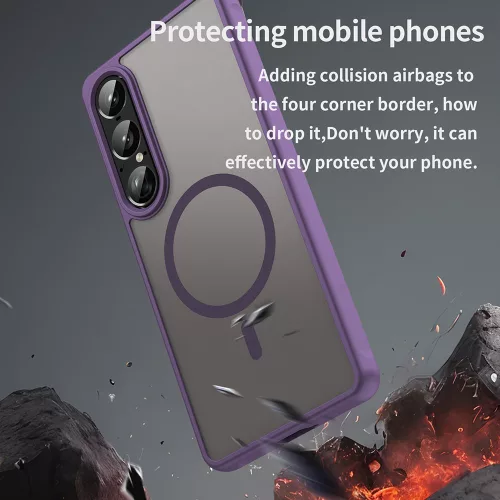 Techsuit - HaloFrost II MagSafe tok - Sony Xperia 1 VII - Lila