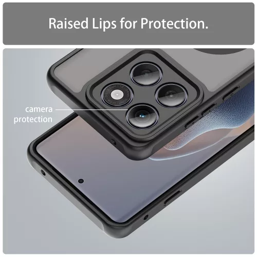 Techsuit - HaloFrost II MagSafe tok - Motorola Edge 60 Pro - Fekete