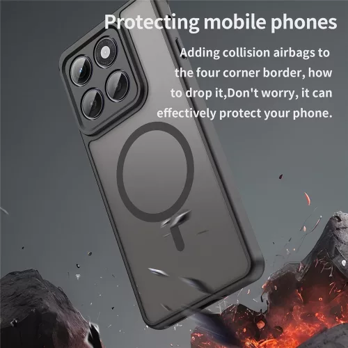 Techsuit - HaloFrost II MagSafe tok - Motorola Edge 60 Pro - Fekete