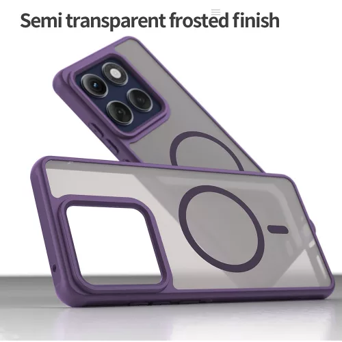Techsuit - HaloFrost II MagSafe tok - Motorola Edge 60 Pro - Lila