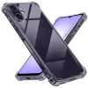 Techsuit - Shockproof Átlátszó Ütésálló Szilikon tok - Samsung Galaxy A07 4G - Átlátszó fekete