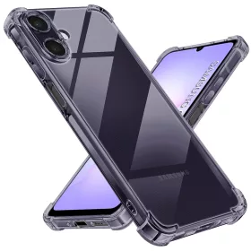   Techsuit - Shockproof Átlátszó Ütésálló Szilikon tok - Samsung Galaxy A07 4G - Átlátszó fekete