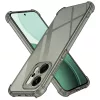 Techsuit - Shockproof Átlátszó Ütésálló Szilikon tok - Oppo Reno14 - Átlátszó fekete