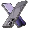 Techsuit - Shockproof Átlátszó Ütésálló Szilikon tok - Oppo Reno14 Pro - Átlátszó fekete
