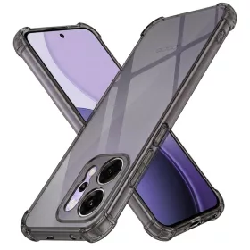   Techsuit - Shockproof Átlátszó Ütésálló Szilikon tok - Oppo Reno14 Pro - Átlátszó fekete