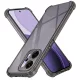 Techsuit - Shockproof Átlátszó Ütésálló Szilikon tok - Oppo Reno14 Pro - Átlátszó fekete