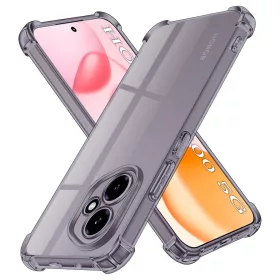   Techsuit - Shockproof Átlátszó Ütésálló Szilikon tok - Honor 400 - Átlátszó fekete