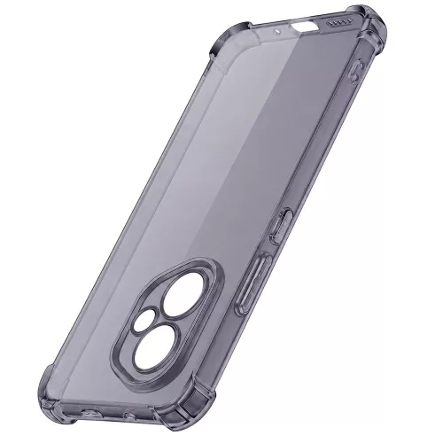 Techsuit - Shockproof Átlátszó Ütésálló Szilikon tok - Honor 400 - Átlátszó fekete