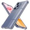 Techsuit - Shockproof Átlátszó Ütésálló Szilikon tok - Honor 400 Pro - Átlátszó fekete
