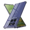 Techsuit - Shockproof Átlátszó Ütésálló Szilikon tok - Motorola Edge 60 / Edge 60 Fusion - Átlátszó fekete