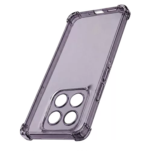 Techsuit - Shockproof Átlátszó Ütésálló Szilikon tok - Motorola Edge 60 / Edge 60 Fusion - Átlátszó fekete